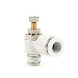 SL Series PlasticTube Air Pipe Fitting One Touch Quick Pneumatic Fitting Flow Control Throttle Speed Control Valves