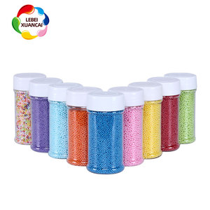 Directo de fábrica, venta al por mayor color comestible moldeado dulces perlado 2mm colorido nonpareils en 85g botella para pastel cupcake macar - Product Image 1