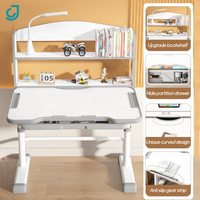 Bureau d'apprentissage ergonomique pour enfants sans MOQ, chaise réglable en hauteur pour l'étude à domicile des élèves, avec lampe de table pour enfant