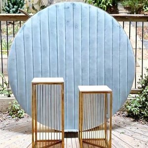 Baby Blue Classic <strong>Simple</strong> Modern Velvet <strong>Wedding</strong> <strong>Backdrop</strong> - Product Image 4