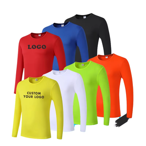 Wholesale Cheap Price Long Sleeve Blank Plain <strong>Polyester</strong> <strong>Tshirts</strong> Custom LOGO Men's T-shirts Printing White Unisex <strong>Tshirt</strong> for Men - Product Image 1