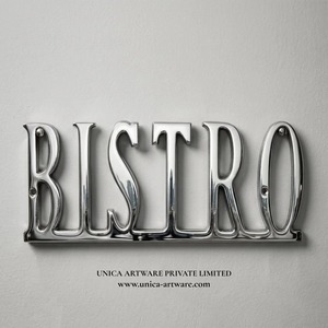 Decoración de Pared Metálica Estilo Bistro, Arte de Pared de Hierro Vintage para Cafetería, Cocina, Restaurante, Disponible para la Venta - Product Image 4