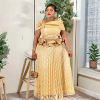 Robes de mode africaine H&D S11035 pour femmes, robes décontractées avec strass pour les fêtes, robe élégante