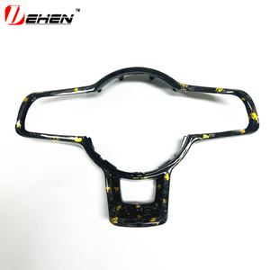 Couverture de <span class=keywords><strong>volant</strong></span> en fibre de carbone Forge Golden pour Volkswagen MK7 GTI R Golf 7 Golf 6 MK7 MK7.5 Passat B8 <span class=keywords><strong>Scirocco</strong></span> Update - Product Image 6
