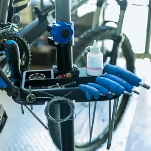 ROCKBROS-Brazo telescópico de acero para reparación de bicicletas, soporte de trabajo plegable para reparación de bicicletas de montaña - Product Image 5