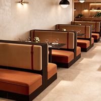 Canapé de restaurant au design moderne et luxueux, table et chaises pour café, mobilier de restaurant pour bistro et bar