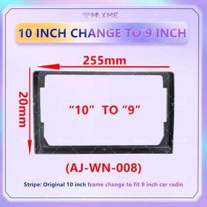 <span class=keywords><strong>Kit</strong></span> de cadre universel Adaptateur de panneau Accessoires de <span class=keywords><strong>conversion</strong></span> pour modèles de voiture 7IN 9IN 10IN 1din 2din DVD Radio Facia Dashboard - Product Image 3