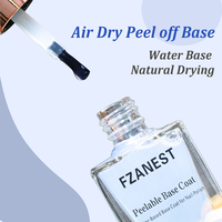FZANEST Vernis à ongles gel à base d'eau, peel-off, base peel-off, kit de vernis à ongles gel UV