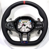 Volant personnalisé en fibre de carbone avec LED pour BMW G20 G30 G80 G82 G87 G05 X5 X6 M3 M4 M5 M8 – Amélioration des performances OEM