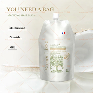 Juego de champú y acondicionador para el cuidado del cabello RTS Huati Sifuli SUPER LISSE 500ml OEM sin sulfatos, aceite de argán orgánico natural <span class=keywords><strong>vegano</strong></span> - Product Image 5
