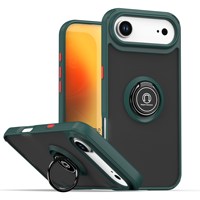 Coque de téléphone antichoc avec béquille magnétique et dos translucide mat pour iPhone 17 Air 16 15 14 Plus 13 Pro Max