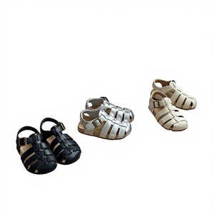 Sandalias Romanas Infantiles Estilo Coreano, Verano 2025, Nuevo Estilo para Niños y Niñas, Punta Cerrada, Cierre de Velcro, Zapatos para Bebé - Product Image 1