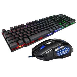 <span class=keywords><strong>IMICE</strong></span> <span class=keywords><strong>Gaming</strong></span> Wired Mechanical Keyboard & <span class=keywords><strong>Mouse</strong></span> Peripheral Kit 104 teclas con iluminación de arco iris para juegos de computadora de escritorio - Product Image 5