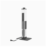 Station de recharge au sol autonome OMNI à usage commercial avec 3 prises CA et ports USB-A/USB-C – Hub d'alimentation