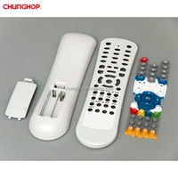 Control Remoto Universal Personalizado para TV/Aire Acondicionado con Botones de Silicona de Código Fijo/Aprendizaje, Carcasa de Plástico y Placa de Circuito Universal
