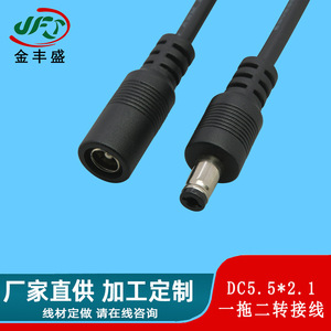 Jfs Golden Peak <b>Dc</b> 5.5x2.1 Y Type Power <b>Adapter</b> Cable For Camera Monitoring Smart Door Lock Connection - Product Image 4