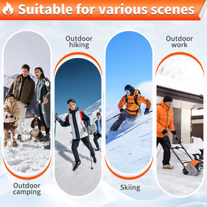 Veste à capuche chauffante pour <span class=keywords><strong>femme</strong></span> OEM/ODM - Logo personnalisé, polaire, 17 zones chauffantes, rechargeable par USB pour le ski et la randonnée - Product Image 4