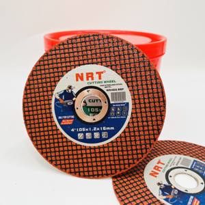Disco da Taglio Abrasivo Super Sottile <span class=keywords><strong>NRT</strong></span> di Alta Qualità 4 Pollici 105x1.2x16 per Taglio di Barre d'Acciaio - Product Image 3