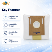 Sacs à poussière de remplacement pour aspirateur robot HNW, compatibles avec Ecovacs T8 T9 N8 Pro Plus, pièces détachées