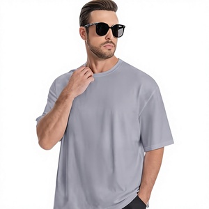 T-shirt Homme Oversize 100% Polyester Grammage Lourd 180g, Impression Sérigraphique Personnalisée sur le Devant, Style Hip Hop, Grande Taille, Séchage Rapide, Vierge - Product Image 1