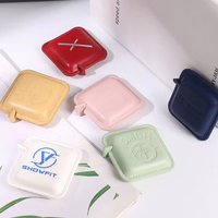 Mètre Ruban Portable Carré/Circulaire en Cuir PU Personnalisé pour Promotion, 1,5 m/60 Pouces, Recyclable avec Logo – Vente en Gros