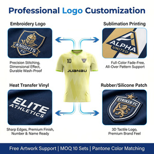 Maillot de football personnalisé à séchage rapide en maille respirante, maillots de football OEM pour équipes de club, vente en gros pour hommes et jeunes - Product Image 4