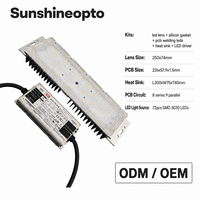 Módulo de Luz LED para Exteriores de 50-60W, 72 Puntos SMD 3030, 120 Cubiertas de PC, Clasificación IP65, 7500 Lúmenes, Temperatura de Color 3000K-6500K, Ra70