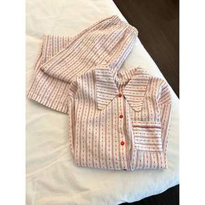 Conjunto de Pijama de Manga Larga a Rayas Estilo Francés para Mujer, para Primavera y Otoño, Ropa Casual Delgada, Suministro ODM - Product Image 2