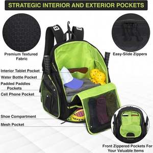 Free Sample OEM Factory Custom Travel Pickleball Tennis Backpack <b>Bag</b> <b>Sport</b> Pickleball <b>Bag</b> for Pickleball - Product Image 5