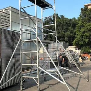 Torre de <span class=keywords><strong>Andamio</strong></span> de Aleación de Aluminio Moderna en Oferta, para Trabajos en Interiores y Exteriores, Ligera y Segura, para Uso en Hoteles - Product Image 1