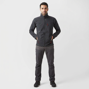 Men's High Quality Softshell <b>Jacket</b> Hooded Plus Size Canvas Outerwear Stand <b>Zipper</b> Spliced Design for Spring Outdoor Winter - Product Image 1