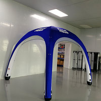Tente de réception gonflable personnalisée 2025, tente d'exposition portable, imperméable, pour salon professionnel, événement, quatre saisons, résistante aux UV, montage rapide automatique