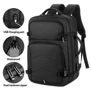 <b>Hot</b> Selling USB School Waterproof Mochilas Customize Polyester Man Fashion Convertible Designer Laptop Bags Back Packs Backpack - Product Image 3