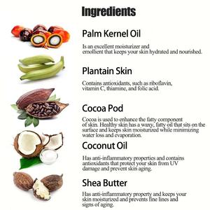 Sabun Hitam Afrika dengan Shea Butter untuk Menghilangkan Jerawat dan Flek Hitam, Menghaluskan Kulit Wajah, Tubuh, dan Rambut, 100g - Product Image 2