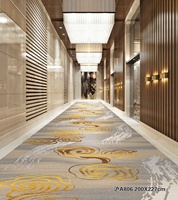 Nylon Abstrakt Bedruckter Wilton-Teppich - Schnelle Lieferung - Hotelkorridor Gewerbliche Nutzung - Dicker Flor