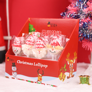 Piruletas Mixtas con Personajes Navideños, Caja Decorativa Festiva, Caramelos Duros Navideños Envasados Individualmente de 12g, Personalizables - Product Image 2