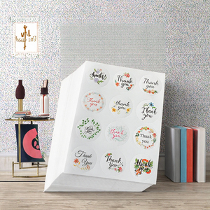 Tự dính trang trí giấy niêm phong Stickers Sao mô hình cho thực vật động vật chữ UV in 'cảm ơn bạn' tin nhắn quảng cáo - Product Image 3