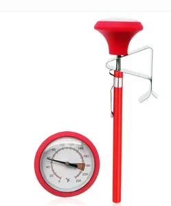 Termômetro de Bolso em Aço Inoxidável para Temperatura de Chá, Leite, Café e Água com Clipe - Product Image 1