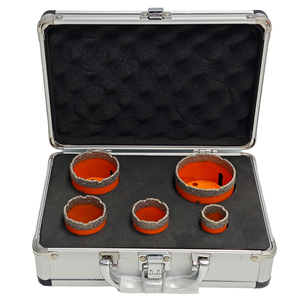 طقم حفر WEHER مكون من 5 قطع مع لقم حفر ماسية مطلية بالفراغ بأحجام 25/35/40/50/60 مم لقطع البورسلين والسيراميك - Product Image 2