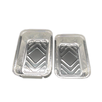 Petit plateau de restauration jetable de conteneur de papier d'aluminium durable rectangulaire pour la cuisson fournisseur spécial d'approvisionnement au détail en gros