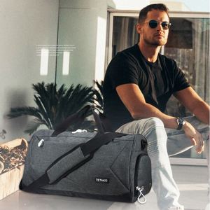 Free Sample Large <b>Men</b> Waterproof <b>Travel</b> Sports Garment Weekender Overnight Rolling Gym Duffle <b>Bag</b> Custom With Logo - Product Image 2