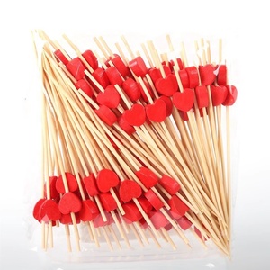Cócteles selectos, aperitivos de bambú de 4,7 pulgadas de largo, palillo de dientes chillón, bebidas, frutas, fiesta hawaiana, guarnición de comida, <span class=keywords><strong>pinchos</strong></span>, 100 unidades - Product Image 4
