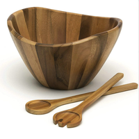 Petit bol en bois de teck, fruits, acacia, salade en bois de mangue