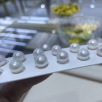 Perles d'eau douce Edison rondes blanches de haute qualité 5A, 8,5-9 mm, à fort lustre, en paire, pour la fabrication de bijoux DIY, boucles d'oreilles
