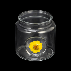 Portavelas de <span class=keywords><strong>Vidrio</strong></span>, Recipiente para Velas Aromáticas con Flores Secas para el Hogar, Día de San Valentín - Product Image 5