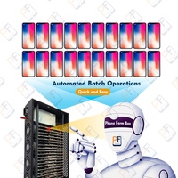 Caja para Granja de Teléfonos para Gestión Múltiple, 40/60 Puertos, Panel de Control de Placa Base OTG/USB para Configuración de Bots de Redes Sociales y Control de SIM/WIFI