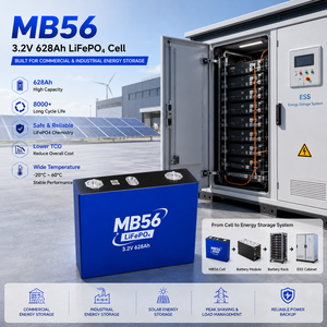 Cellule de batterie prismatique LiFePO4 EU DDP MB56 <span class=keywords><strong>3</strong></span>.2V 628Ah, stockage de lithium haute capacité pour packs de batteries de traction solaires ESS et véhicules électriques - Product Image 4