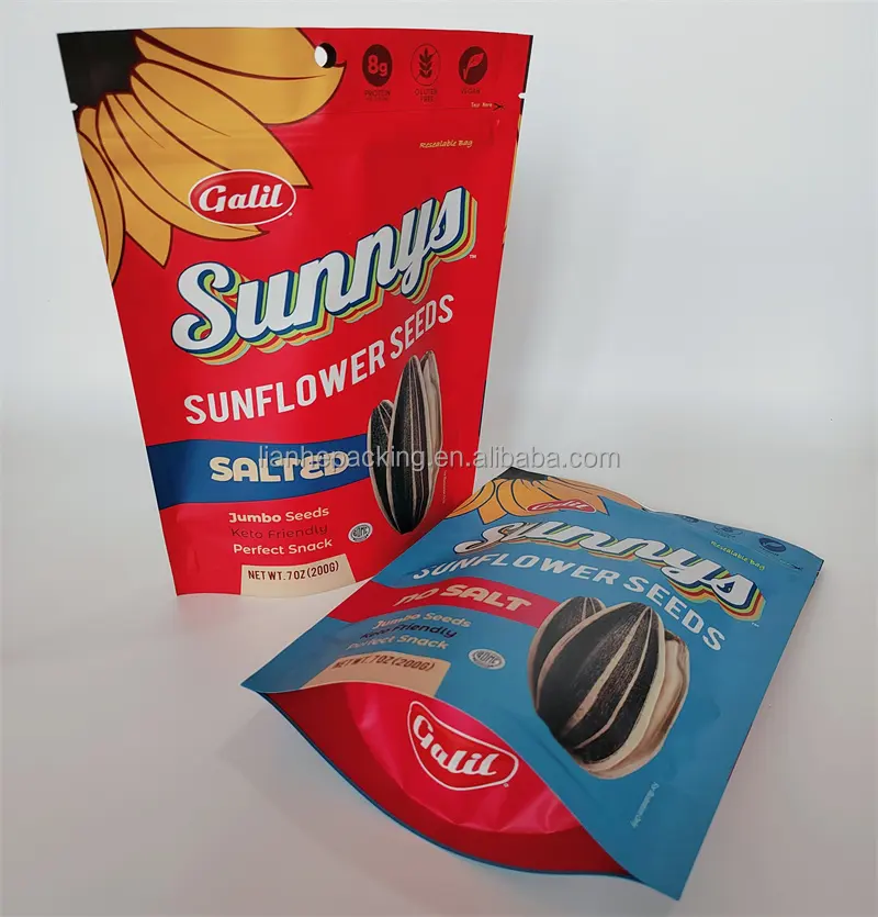 Sunflower Seeds Bag Agriculture Seeds Bag China Factory Sunflower Seeds Packaging Bags Stand Up Pouch Printed Custom