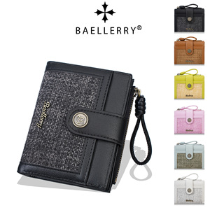 กระเป๋าสตางค์มินิสำหรับผู้หญิง Baelerry กระเป๋าใส่เหรียญหนัง PU แบบมีซิปขนาดกะทัดรัด พร้อมช่องใส่บัตรและลายทอ สำหรับใช้ในชีวิตประจำวัน - Product Image 4