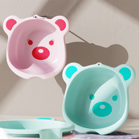 Vente Flash : Bassine de Lavage pour Bébé en Forme d'Ours, en Plastique, Motif Dessin Animé, pour le Visage des Enfants, Idéale pour la Salle de Bain des Nouveau-nés, Prise en Charge OEM